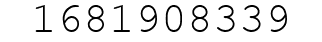 Number 1681908339.
