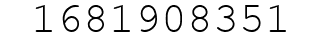 Number 1681908351.