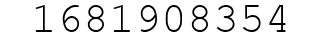 Number 1681908354.
