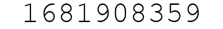 Number 1681908359.