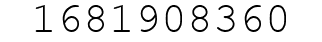 Number 1681908360.