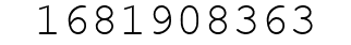 Number 1681908363.