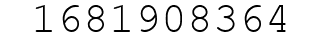Number 1681908364.