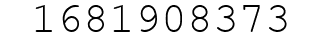 Number 1681908373.
