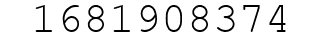 Number 1681908374.