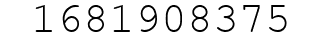 Number 1681908375.