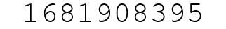 Number 1681908395.