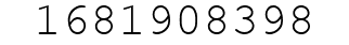 Number 1681908398.