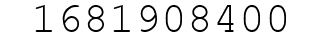 Number 1681908400.