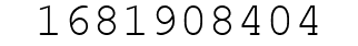Number 1681908404.