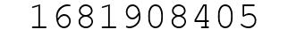 Number 1681908405.