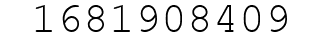 Number 1681908409.