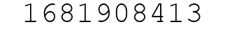 Number 1681908413.
