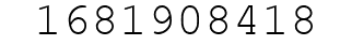 Number 1681908418.