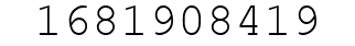 Number 1681908419.
