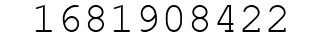 Number 1681908422.