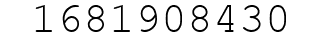 Number 1681908430.