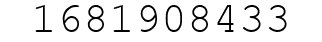 Number 1681908433.