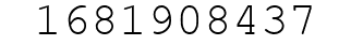 Number 1681908437.