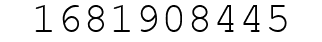 Number 1681908445.