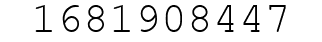 Number 1681908447.