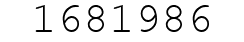 Number 1681986.