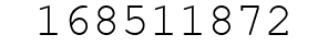 Number 168511872.