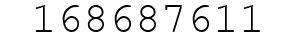 Number 168687611.