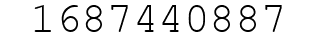 Number 1687440887.