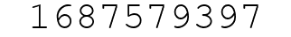 Number 1687579397.