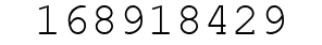 Number 168918429.