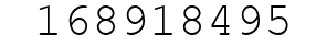 Number 168918495.