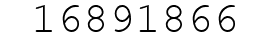 Number 16891866.