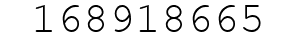 Number 168918665.