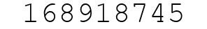 Number 168918745.