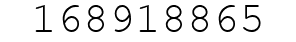 Number 168918865.