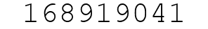 Number 168919041.