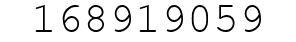 Number 168919059.