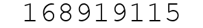 Number 168919115.