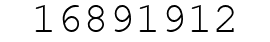 Number 16891912.