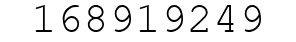 Number 168919249.