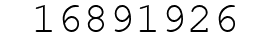 Number 16891926.