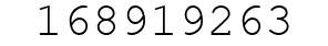 Number 168919263.