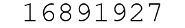 Number 16891927.