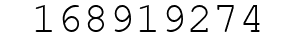 Number 168919274.