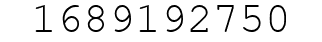 Number 1689192750.