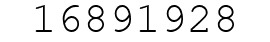 Number 16891928.