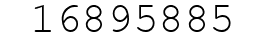 Number 16895885.