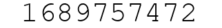 Number 1689757472.