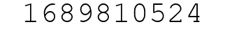 Number 1689810524.